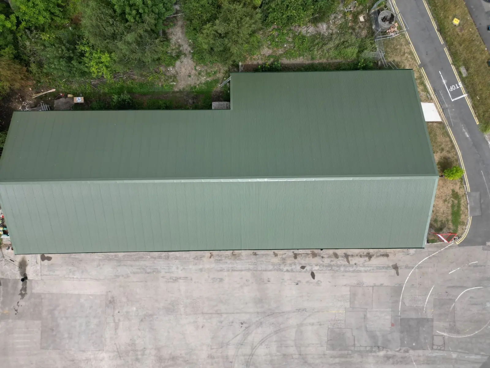 Access Ladders & Cages roof safety systems system installed by TRS on a UK commercial building