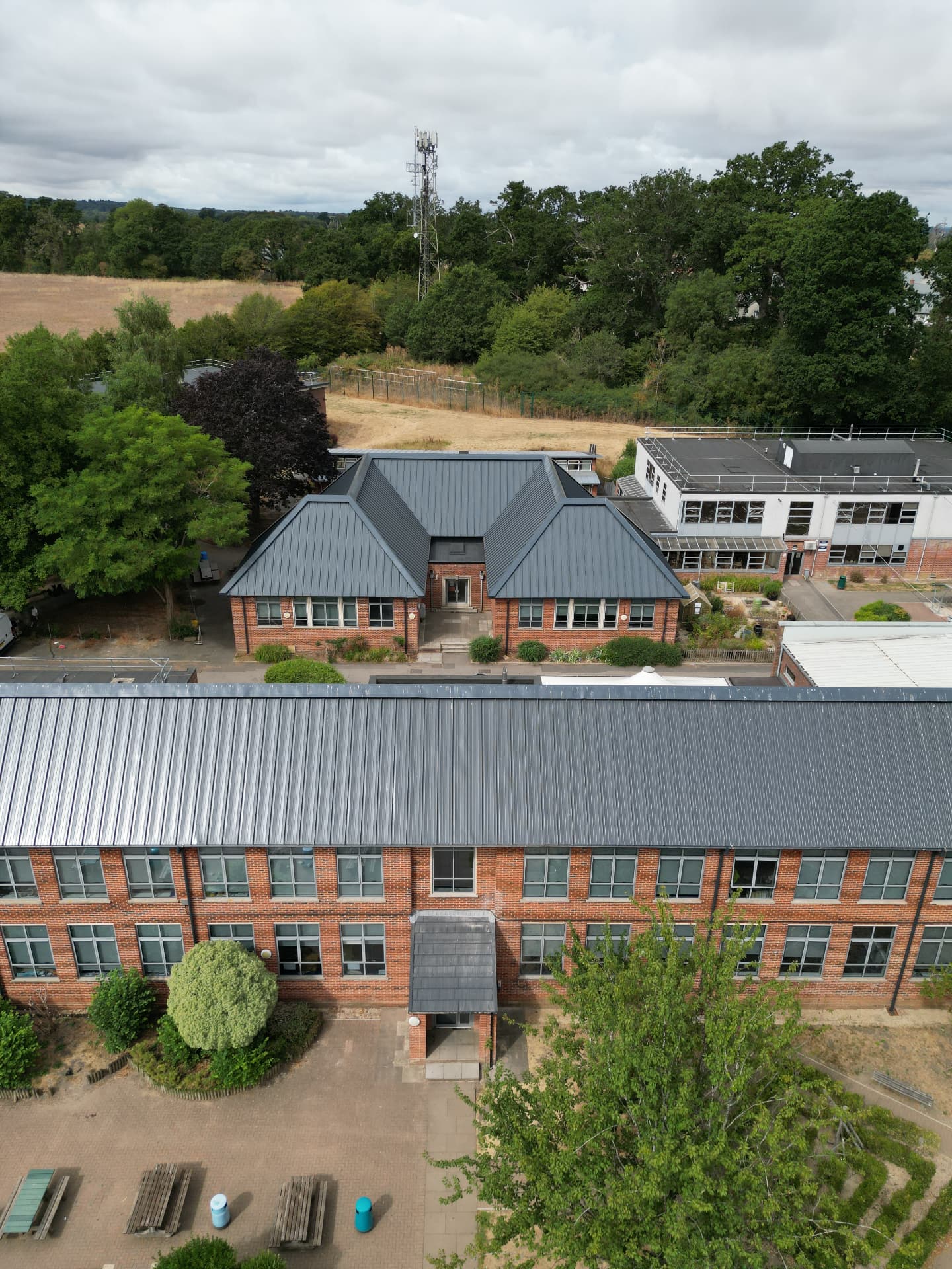 Completed Garland R-MER LOC pitched roof at Kingsbury Green Academy, Calne