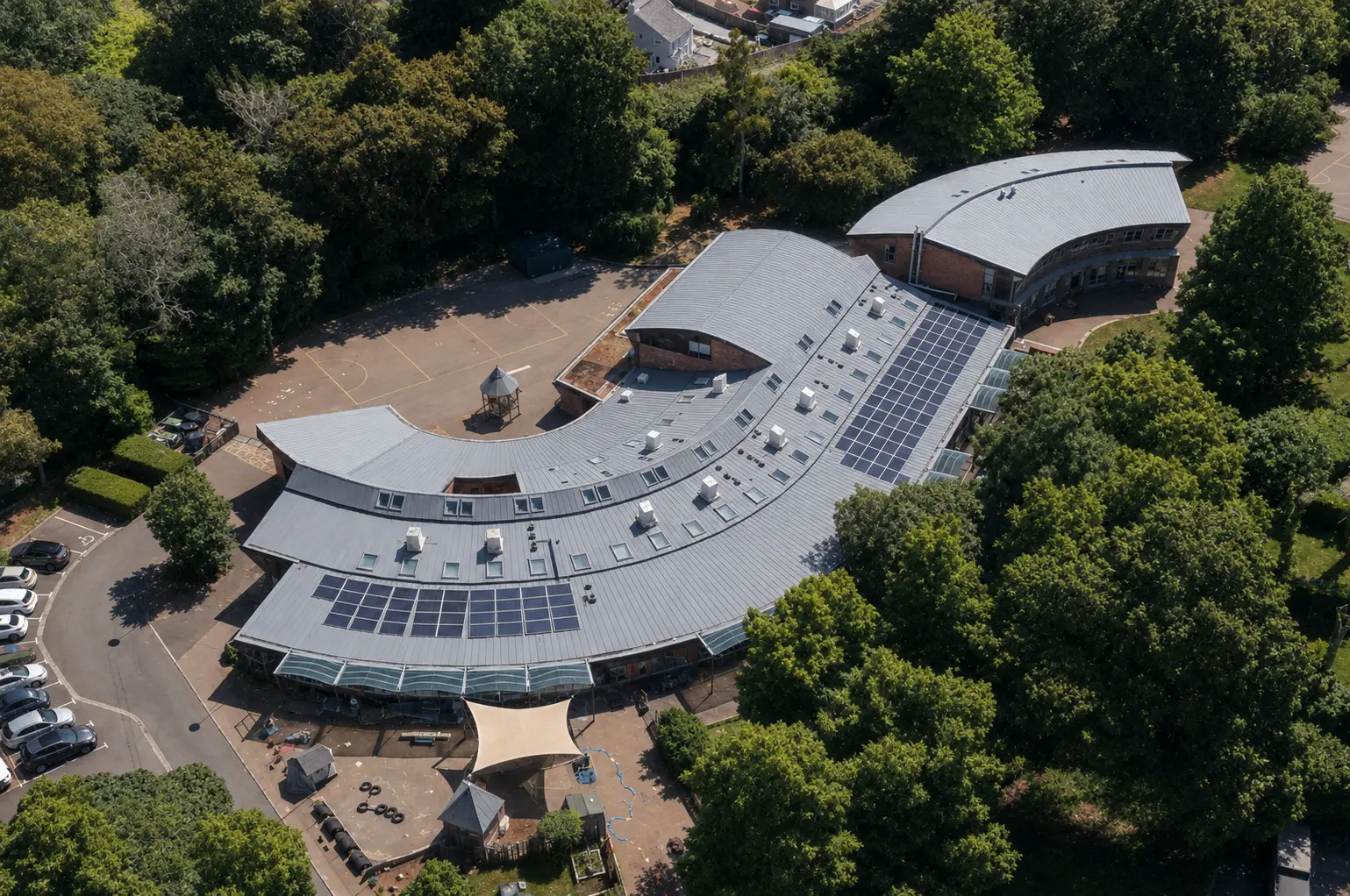 TRS-installed commercial standing seam metal roof