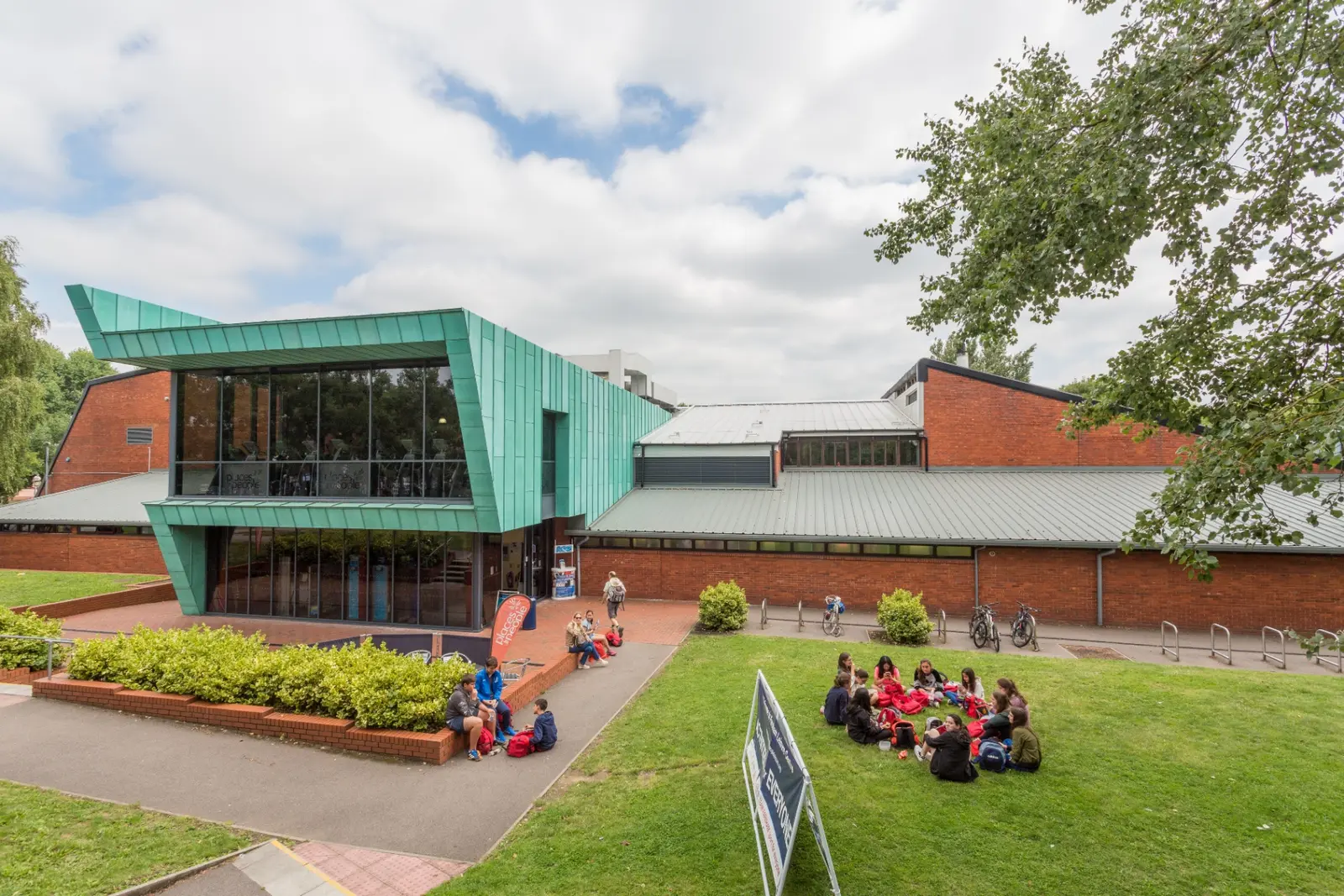 Roof refurbishment underway on a live school building