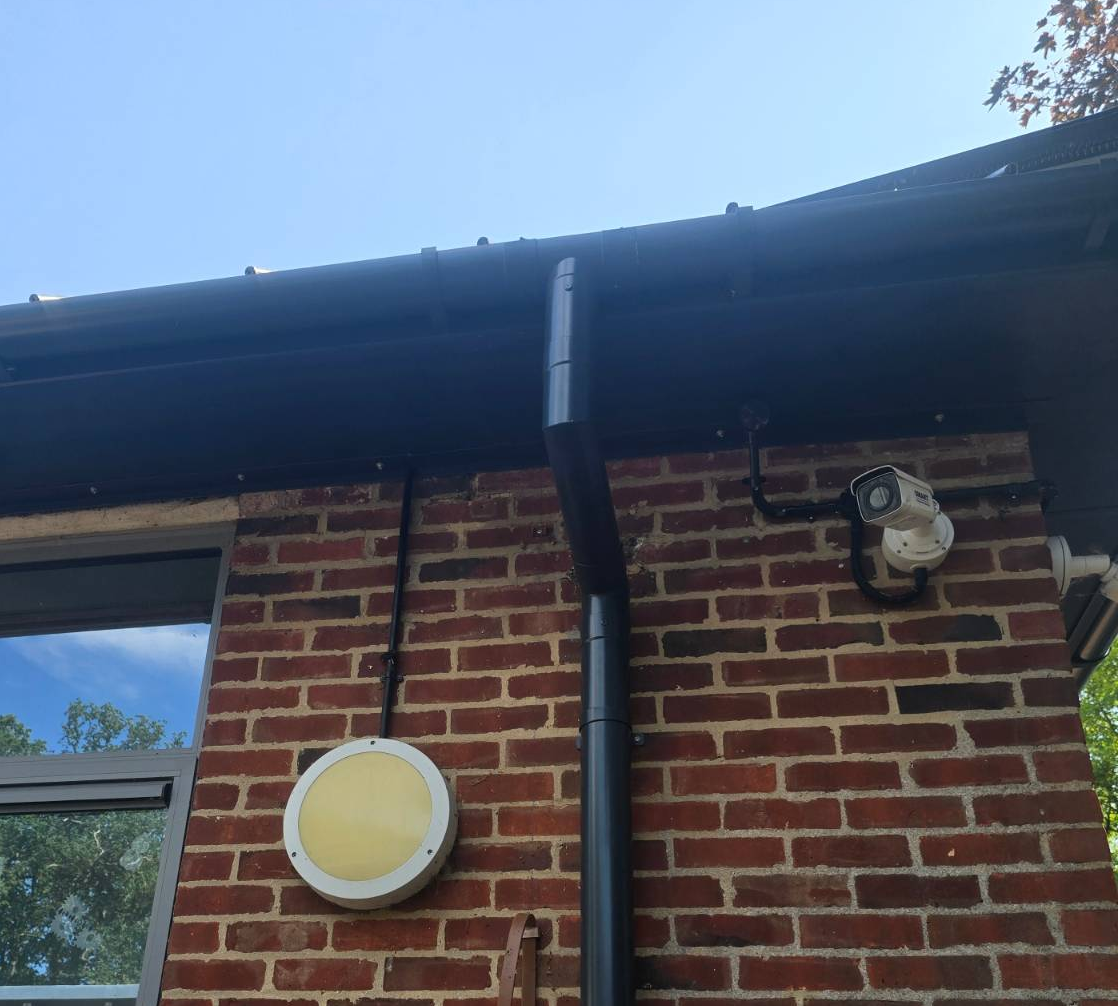 Outlets & Downpipes gutters & rainwater systems system installed by TRS on a UK commercial building