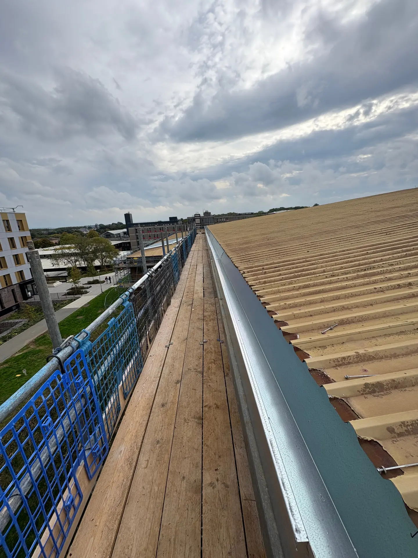 Replacement Gutters gutters & rainwater systems system installed by TRS on a UK commercial building