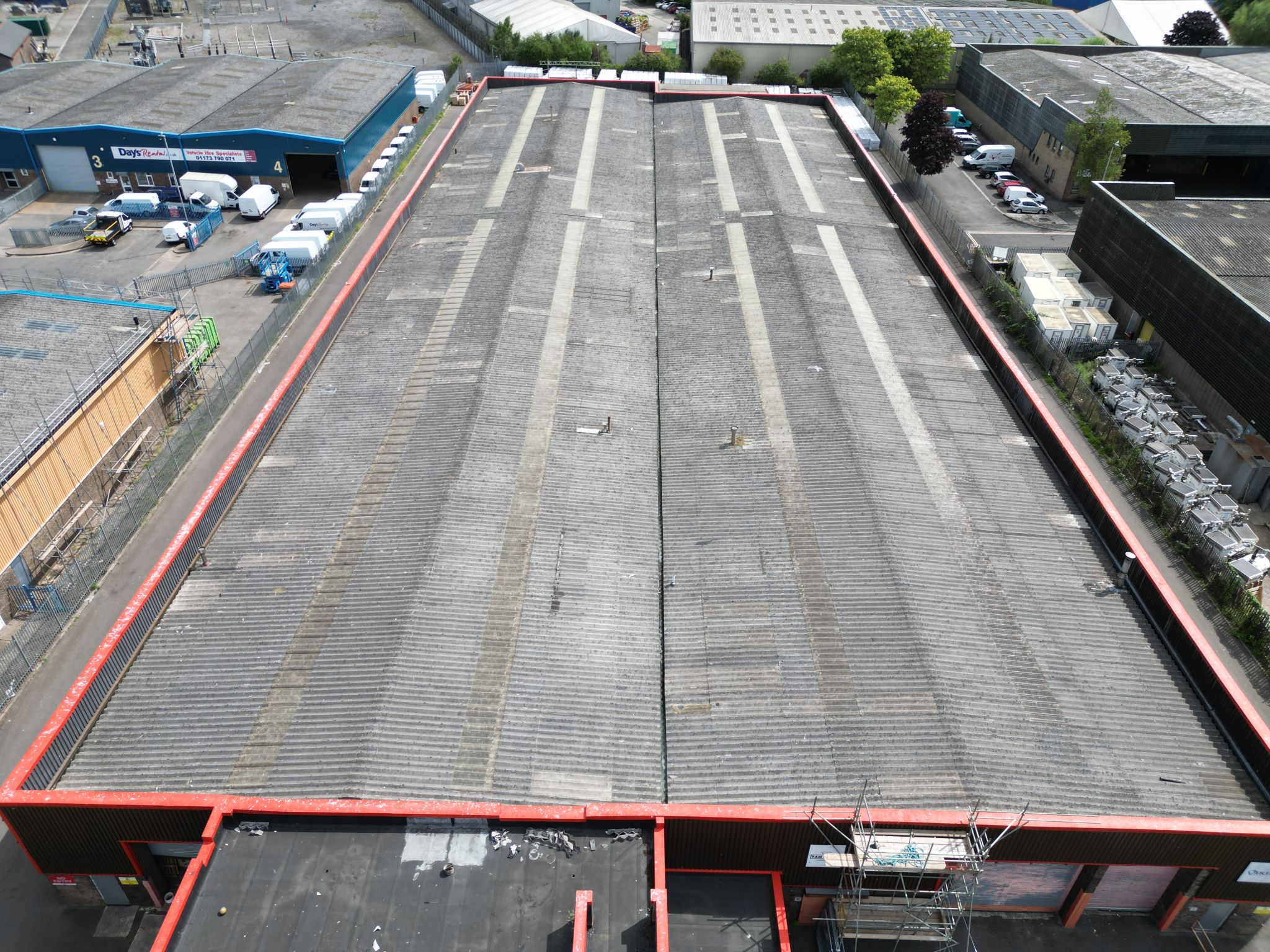 1756970828318 Drone shot of commercial roof